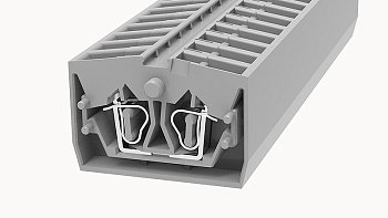WS2.5-END-CO-01P-11-00A(H), Клемма пружинная WS, 2.5 мм.кв., концевая, серый, шт