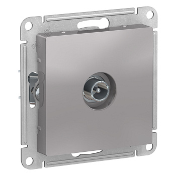 ATLASDESIGN TV РОЗЕТКА проходная 4DB, механизм, АЛЮМИНИЙ