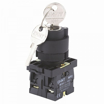 Переключатель NP2-EG33, 3 положения с фиксацией, 2НО IP40 (CHINT)