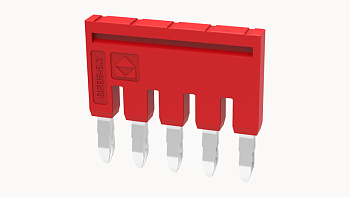 DFB5-6.2-16-00A(H), Перемычка DFB для клемм DS, 5П, 4 мм.кв, красный, шт