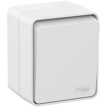 AtlasDesign PROFI IP54 О/У 1-клавишный ВЫКЛЮЧАТЕЛЬ 10 АХ, БЕЛЫЙ AtlasDesign PROFI IP54 О/У 1-клавишный ВЫКЛЮЧАТЕЛЬ 10 АХ, БЕЛЫЙ