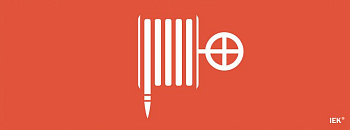 Этикетка самокл. 350х130мм "Пож. гидрант" IEK