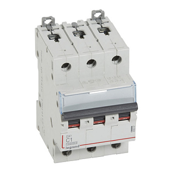 Автоматический выключатель DX³ 10000 - 16 кА - тип характеристики С - 3П - 400 В~ - 1 А - 3 модуля