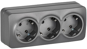 GLORY Роз. 3-я с з/к без з/ш о/у 16А РС23-3-ХСм сталь м. IEK