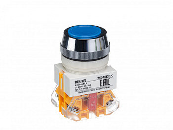 Выкл. кноп. ABLF D30 СИНИЙ 220В ВK-30