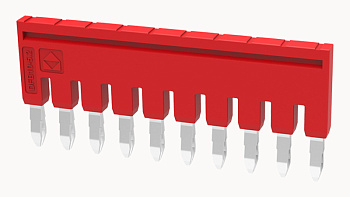DFB10-5.2-16-00A(H), Перемычка DFB для клемм DS, 10П, 2.5 мм.кв, красный, шт
