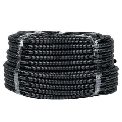 Труба гофр. ПНД с протяжкой d20 мм (25 м) черная EKF-Plast