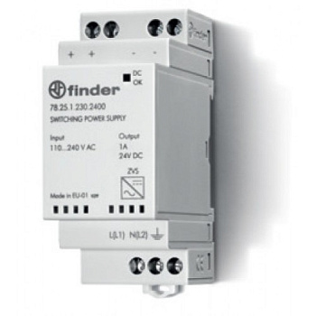Импульсный источник питания; вход 110...240В AC; выход 24В DC, 25Вт; модульный, ширина 35мм; степень защиты IP20
