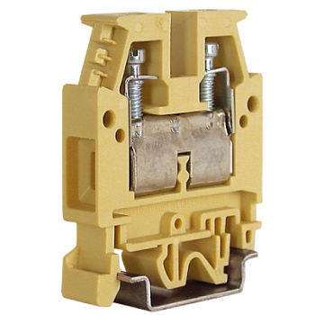 CBD.10(Ex), проходной зажим бежевый 10 кв.мм