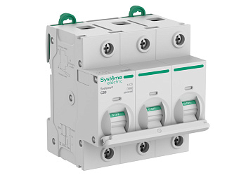 Systeme9 Автоматический выключатель (АВ) 27мм C 80A 3P 10 kA 400В