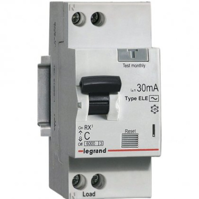 Автоматический выключатель дифференциального тока  АВДТ RX3  30мА 6А 1П+Н AC