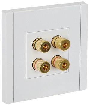 FORTE&PIANO Аудиорозетка 4-мест. FP239 бел. IEK