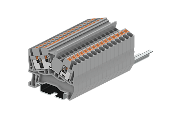 TPS2.5-3-GY Клемма TP 1-2 проходная угловая, сеч.2.5мм2, сер.