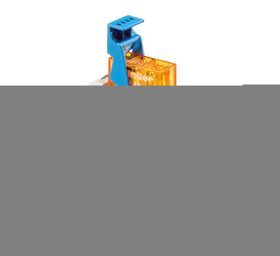 Интерфейсный модуль, электромеханическое реле; 2CO 8A; контакты AgNi; питание 12В AC; категория защиты IP20; безвинтовые клеммы (пружинный зажим); пластиковая клипса; LED + варистор; кнопка тест + мех.индикатор