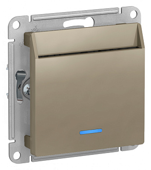 ATLASDESIGN ВЫКЛЮЧАТЕЛЬ карточный 10А, без задержки времени, механизм, ШАМПАНЬ