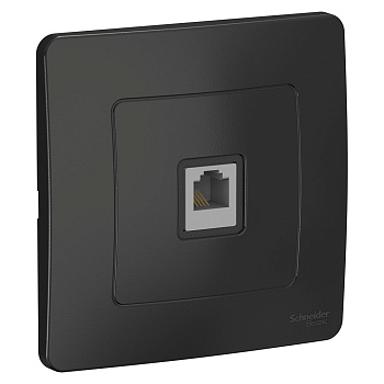 BLANCA С/У РОЗЕТКА телефонная RJ11, АНТРАЦИТ