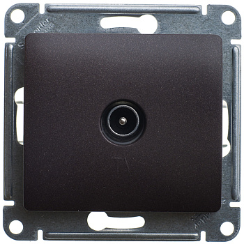 GLOSSA TV РОЗЕТКА проходная 4DB, ШОКОЛАД