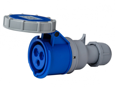 Розетка перен. 2Р+РЕ 32А 220В IP67 РП-103