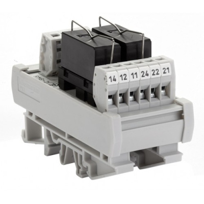 Релейный модуль двойной RMG 2-2 (24V AC/DC, 2 C/O, 5 A.)