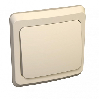 ЭТЮД С/У ВЫКЛЮЧАТЕЛЬ с самовозвратом 10 АХ, КРЕМОВЫЙ, Россия