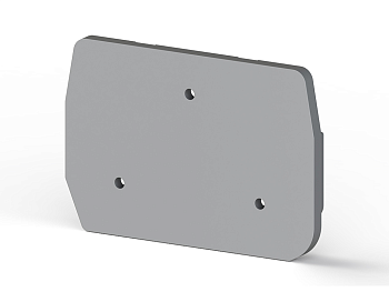 Концевой сегмент на миниклеммники PYKM2,5, (серый); NPP1 PYKM