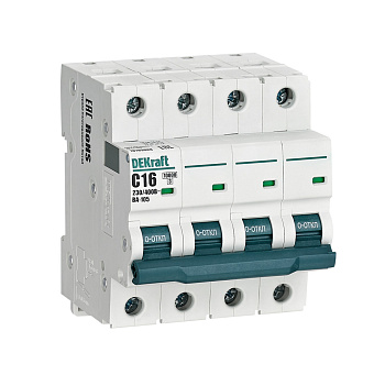 Авт. выкл. 4P 16A х-ка C ВА-105 10кА