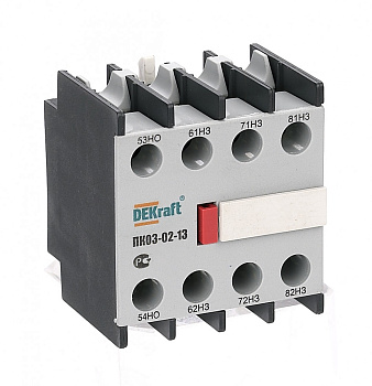 Приставка конт. лицевая доп. контакты 1НО+3НЗ ПК-03