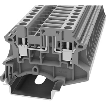 DC4-TG-01P-11-00A(H), Клемма винтовая DC, 4 мм.кв., под размыкатель, серый, шт