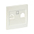 Валенсия лицевая панель розетки RJ-45 1-местная жемчуг EKF PROxima
