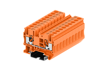 TP6-2-OG Клемма TP 1-1 проходная Push-in, сеч.6мм2, оранж.