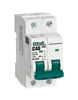 Авт. выкл. без теплозащиты 2P 40А х-ка C 6кА ВА-103M