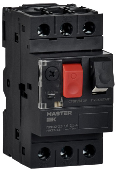 Пускатель ПРК32-2,5 In=2,5A Ir=1,6-2,5A Ue 660В ИЭК