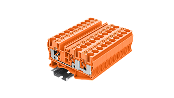 TP10-3-OG Клемма серии TC 1-2 проходная Push-in, сеч.10мм2, оранж.