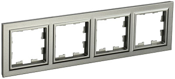 BRITE Рамка 4-мест. РУ-4-БрШ шамп. IEK