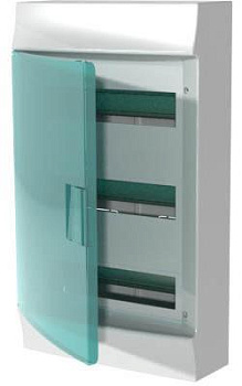 Бокс настенный Mistral41 36М зеленая дверь(без клемм) 3ряда