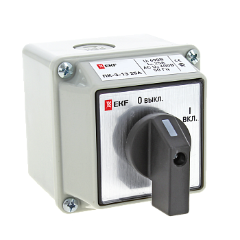 Переключатель кулачковый ПК-3-13 63А 3P "ВКЛ-ВЫКЛ" IP54 EKF PROxima