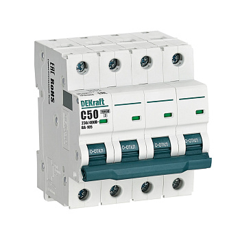 Авт. выкл. 4P 50A х-ка C ВА-105 10кА