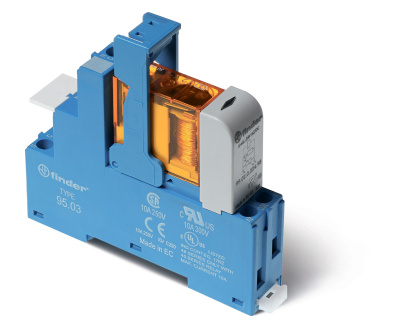 Интерфейсный модуль, электромеханическое реле; 1CO 10A; контакты AgNi; питание 12В DC (чувствит.); категория защиты IP20; винтовые клеммы; металлическая клипса; LED + диод