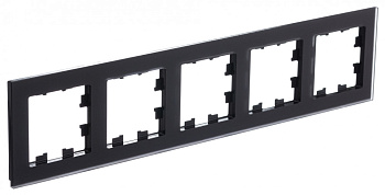 ATLASDESIGN NATURE 5-постовая РАМКА, МАТОВОЕ ОРГАНИЧЕСКОЕ СТЕКЛО ЧЕРНЫЙ