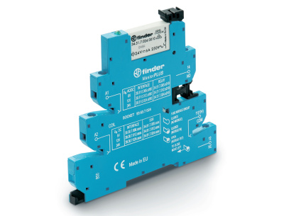 Интерфейсный модуль, электромеханическое реле, серия MasterPLUS; 1CO 6A; контакты AgNi; питание 60В AC/DC; категория защиты IP20; винтовые клеммы